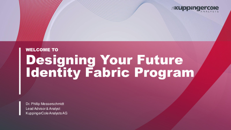 Designing Your Future Identity Fabric Program