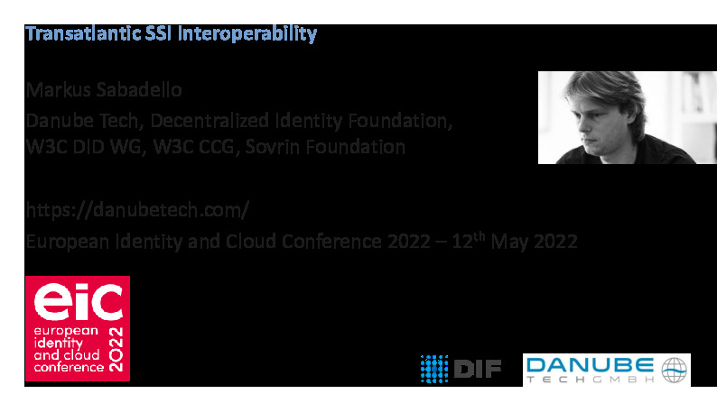 Transatlantic SSI Interoperability: Building the Identity Layer for the Internet