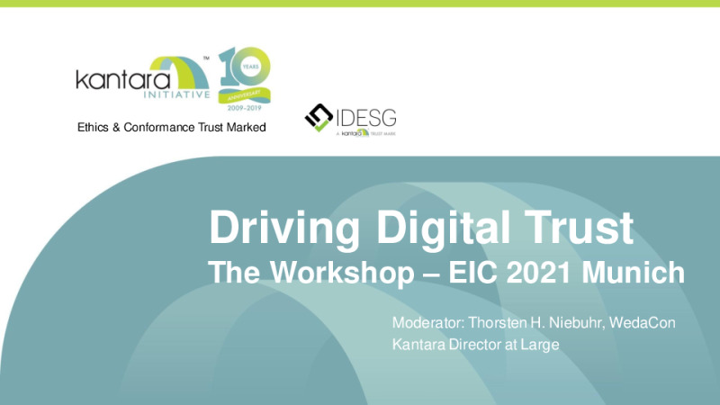 Driving Digital Trust