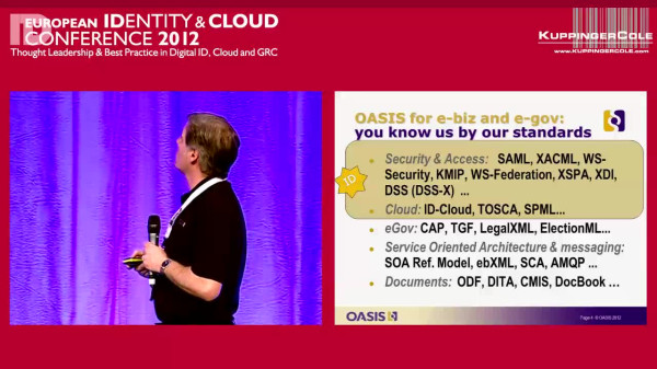 EIC 2012 Keynote: What Standards Have Done and Will Do for Cloud Identity