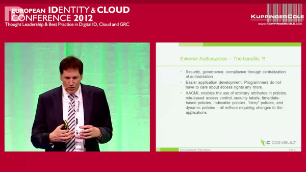 EIC 2012 Keynote: Externalized Authorization - What is it Good for?