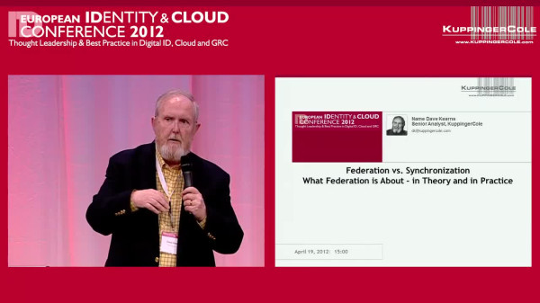 EIC 2012 Session: What Federation is About &ndash; in Theory and in Practice