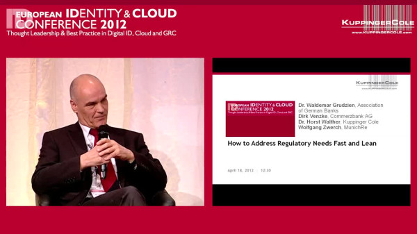 EIC 2012 Session: How to Address Regulatory Needs Fast and Lean