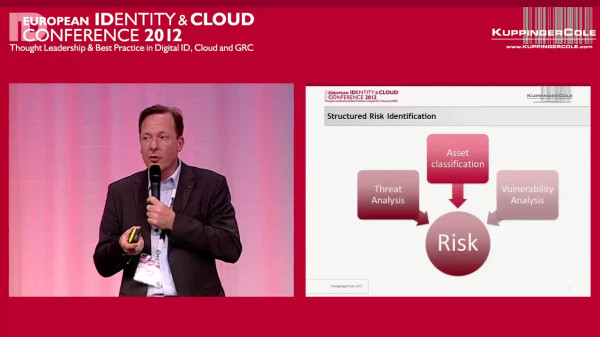 EIC 2012 Session: Delivering Actionable Recommendations to Senior Management based on a Structured Risk Identification and Evaluation Process