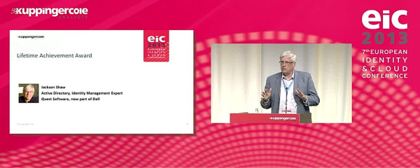 European Identity & Cloud Awards 2013: Lifetime Achievement Award